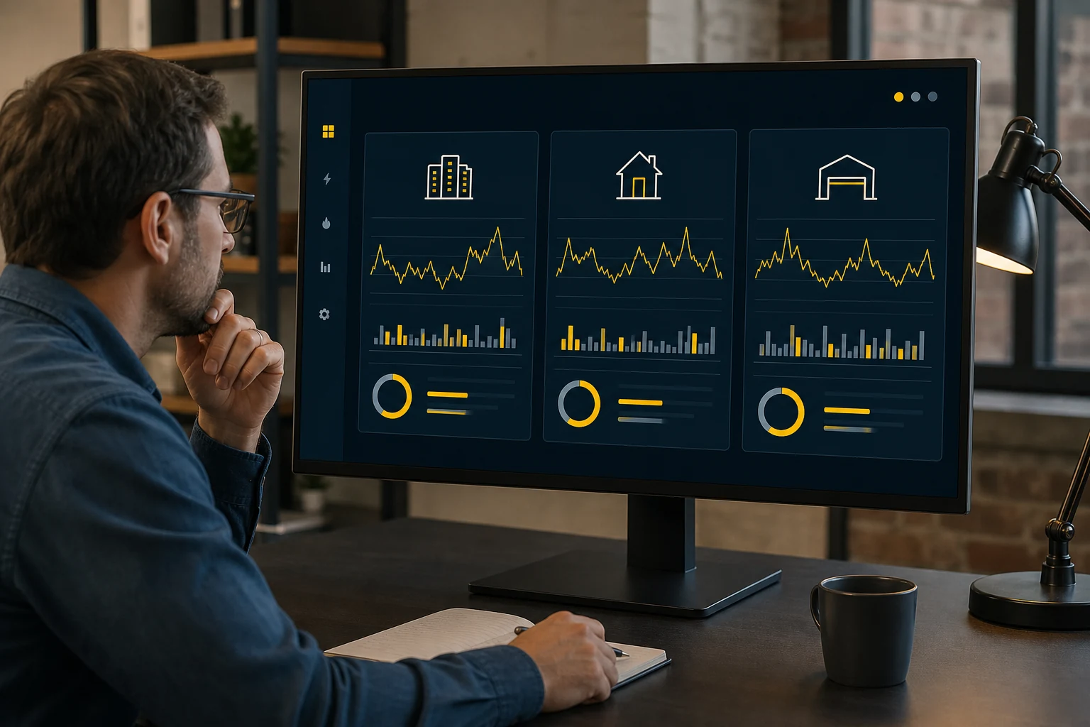 Energie-Dashboard für Wohnung, Haus und Betrieb