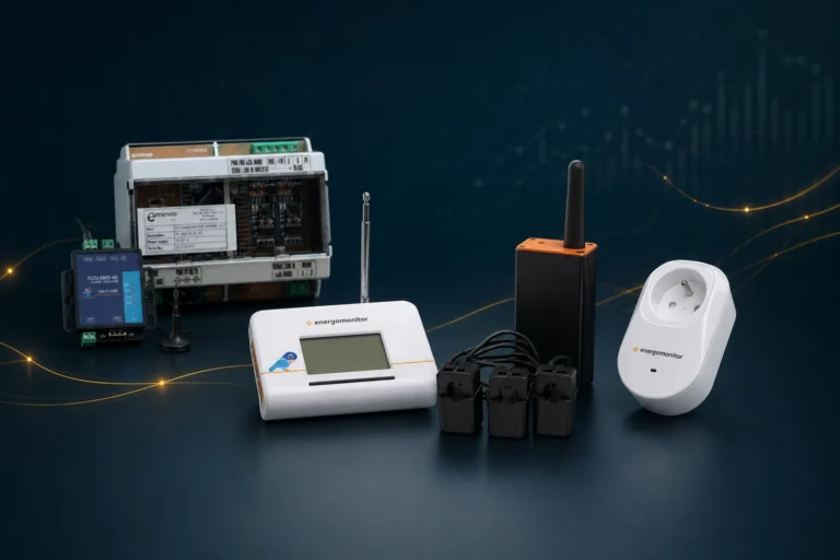EnergyMonitor PowerSense s CT snímačmi, PV komunikátor a Plugsense pre monitoring elektriny, fotovoltiky a spotrebičov